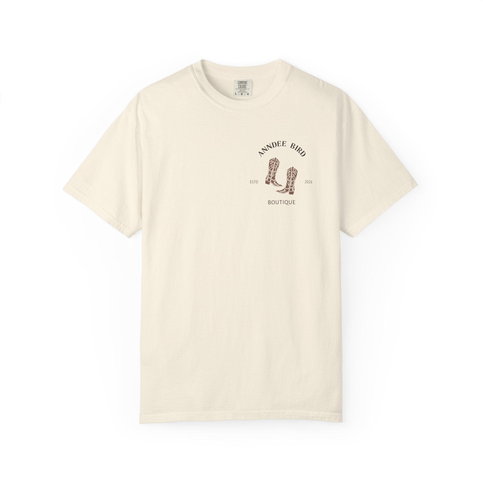 AnnDee Bird Boutique T-Shirt — Branded Logo Tee