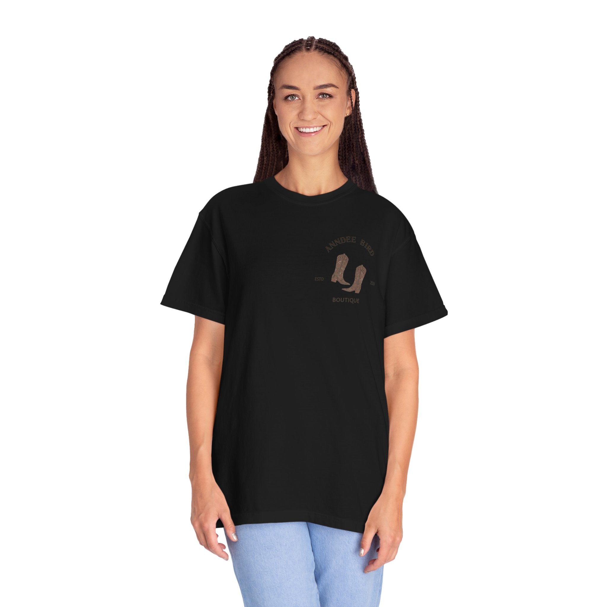 AnnDee Bird Boutique T-Shirt — Branded Logo Tee