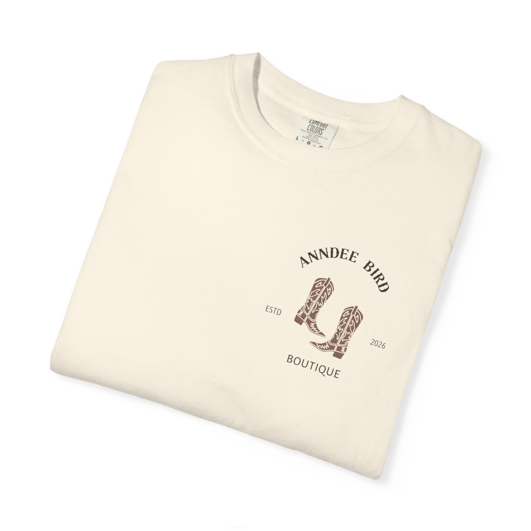 AnnDee Bird Boutique T-Shirt — Branded Logo Tee