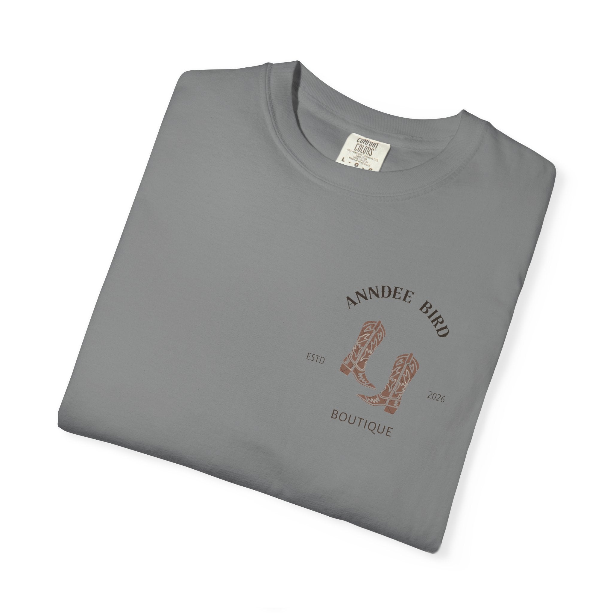 AnnDee Bird Boutique T-Shirt — Branded Logo Tee