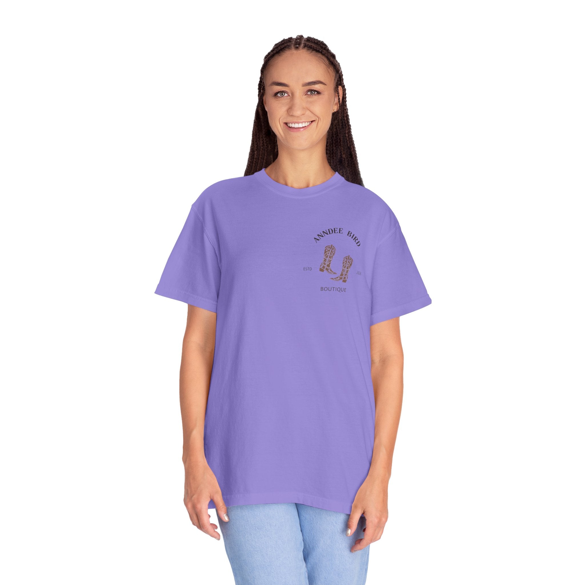 AnnDee Bird Boutique T-Shirt — Branded Logo Tee