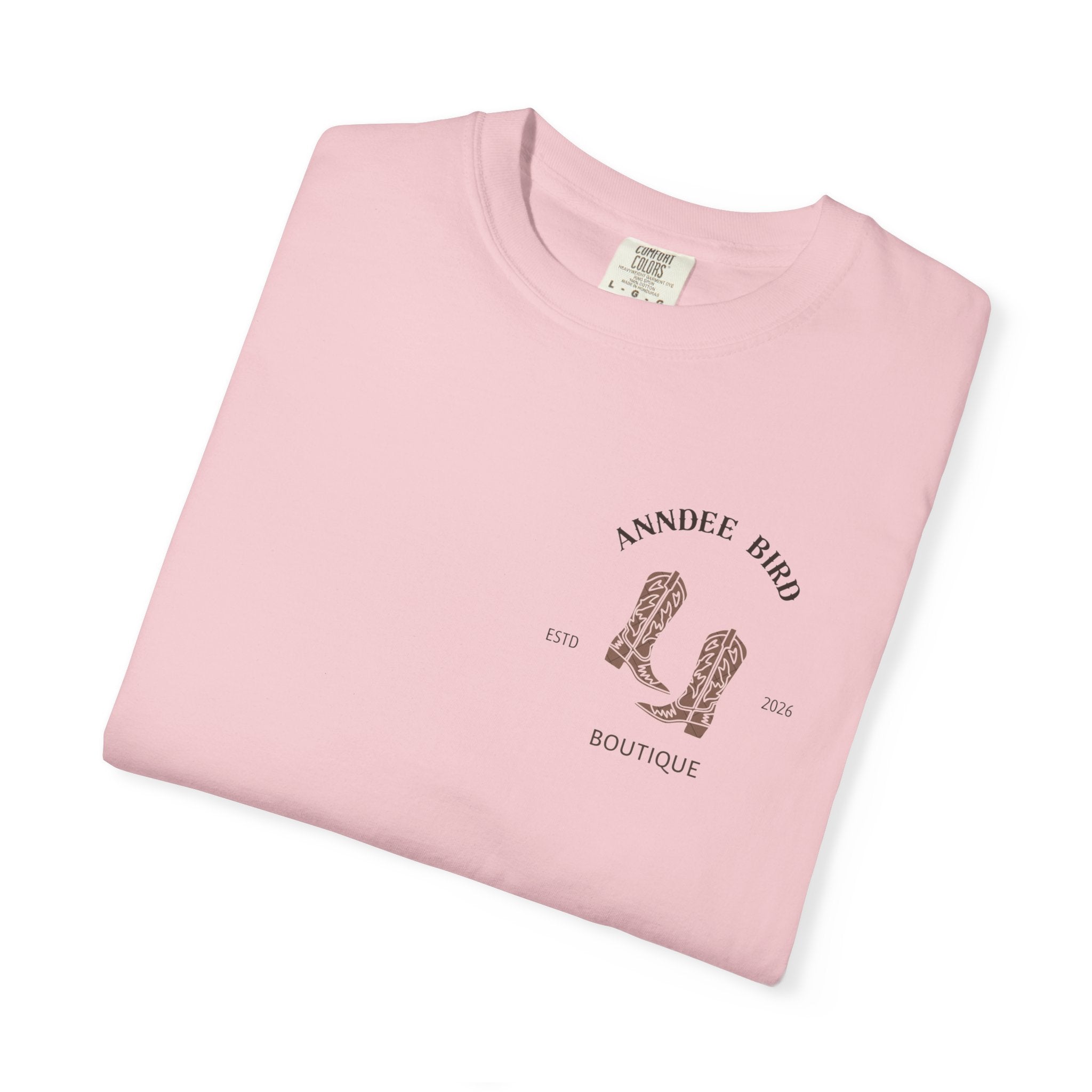 AnnDee Bird Boutique T-Shirt — Branded Logo Tee