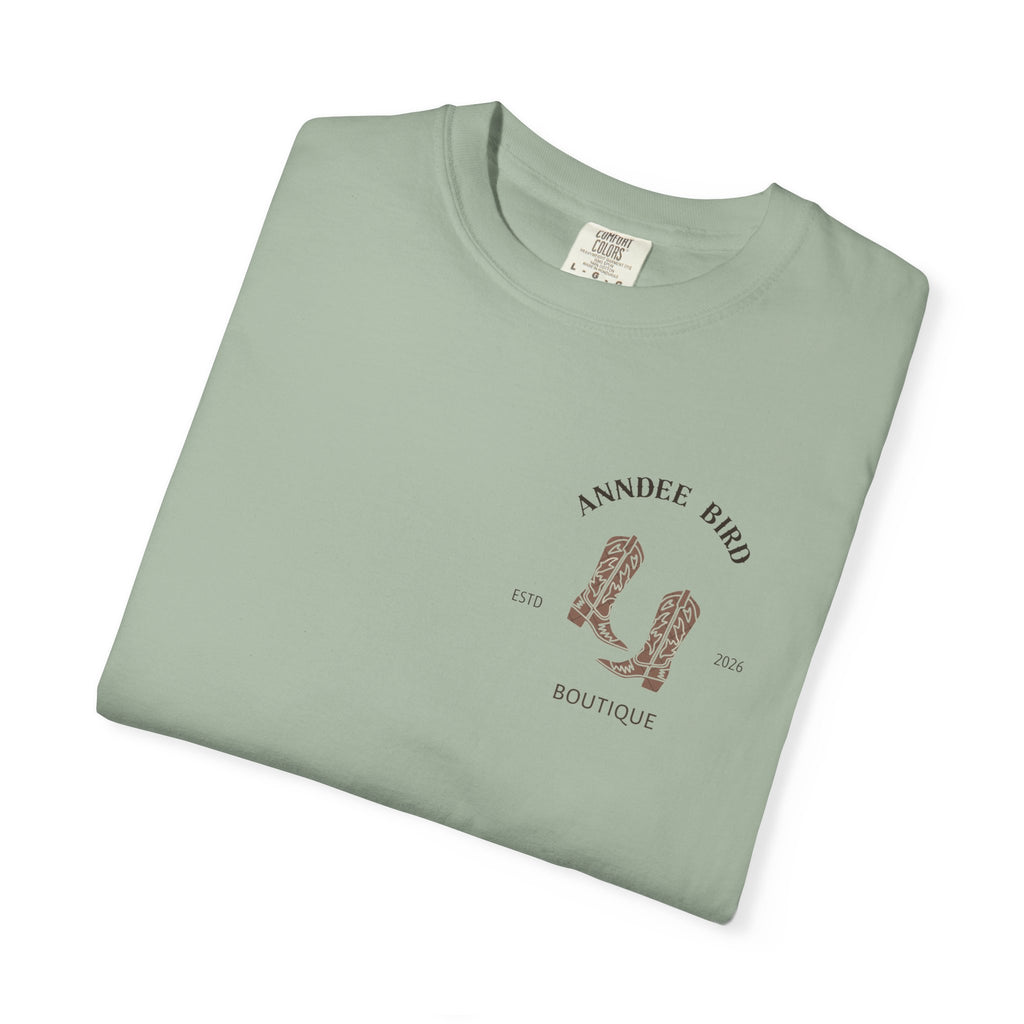 AnnDee Bird Boutique T-Shirt — Branded Logo Tee