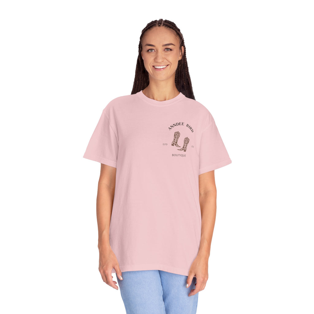 AnnDee Bird Boutique T-Shirt — Branded Logo Tee