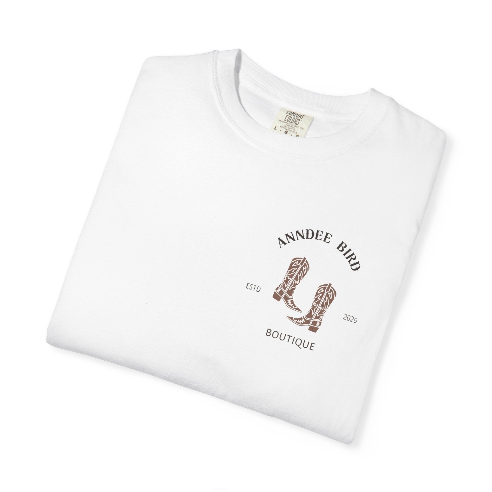 AnnDee Bird Boutique T-Shirt — Branded Logo Tee
