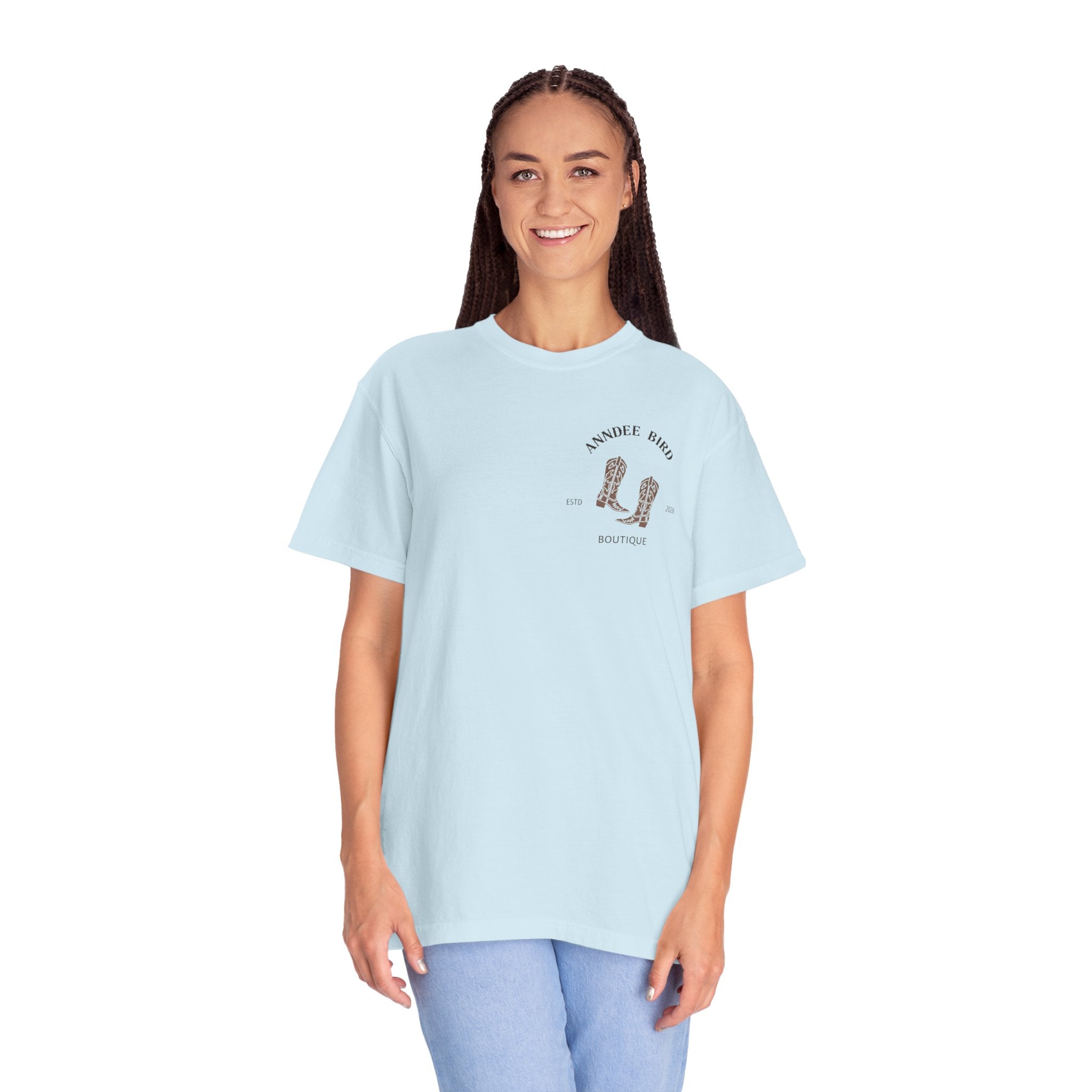 AnnDee Bird Boutique T-Shirt — Branded Logo Tee