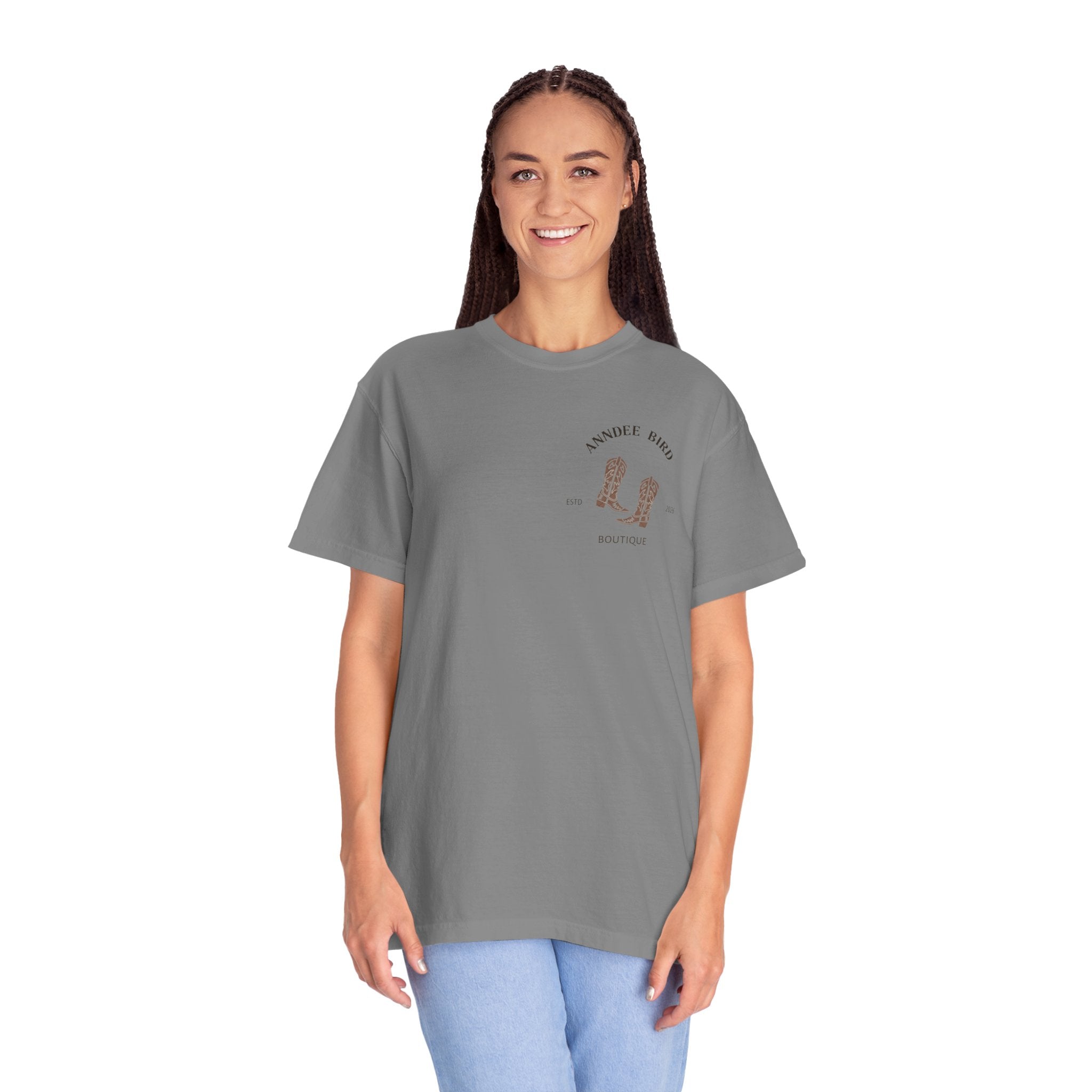 AnnDee Bird Boutique T-Shirt — Branded Logo Tee