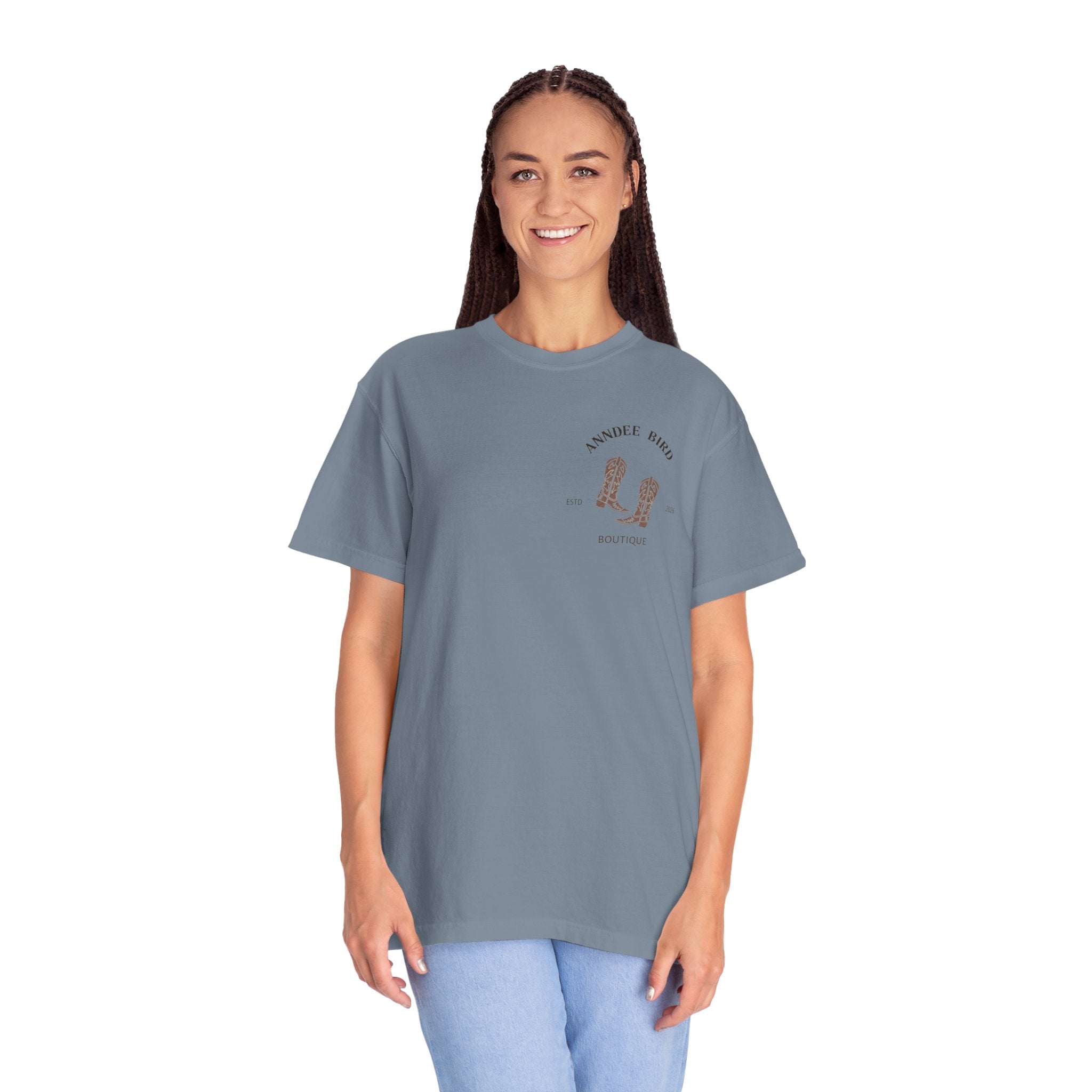 AnnDee Bird Boutique T-Shirt — Branded Logo Tee