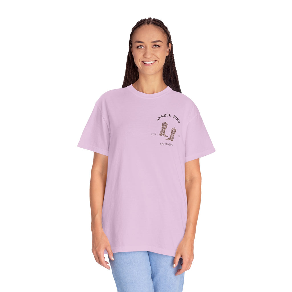 AnnDee Bird Boutique T-Shirt — Branded Logo Tee