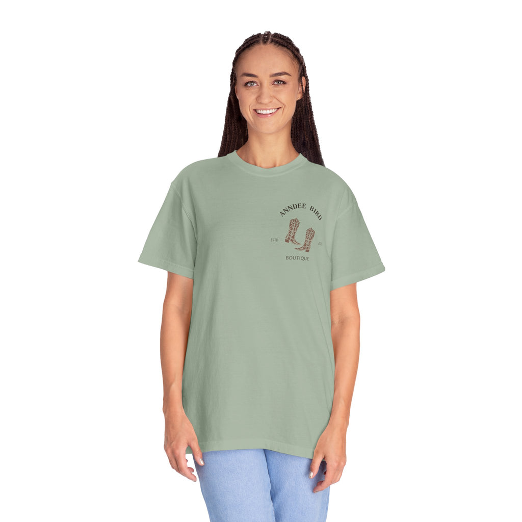 AnnDee Bird Boutique T-Shirt — Branded Logo Tee