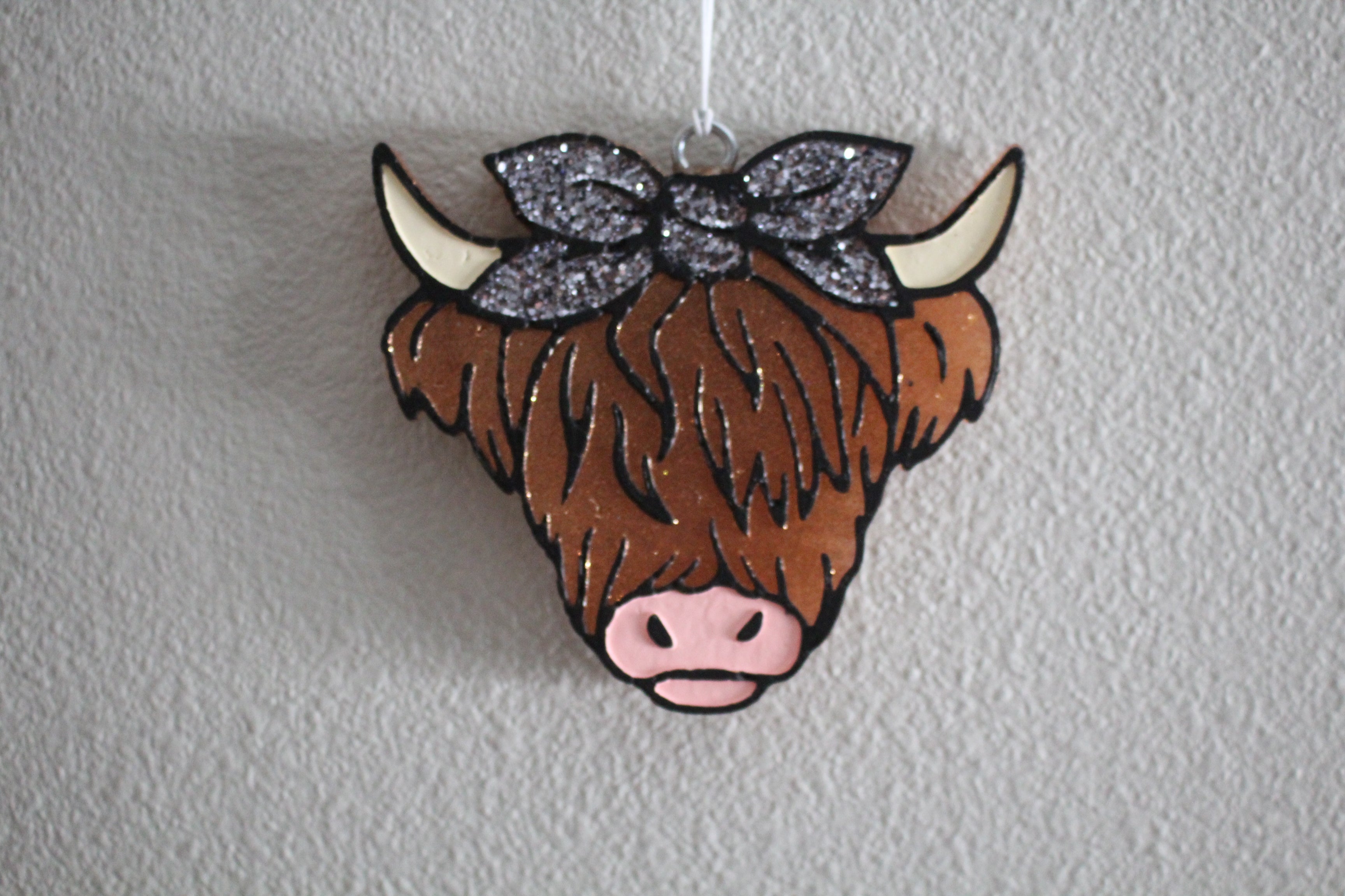 Highland Cow Freshie- Scent: Watermelon Jolly Rancher
