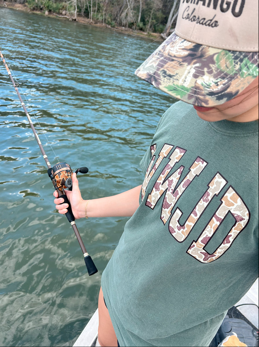 WWJD Camo Christian Graphic Shirt