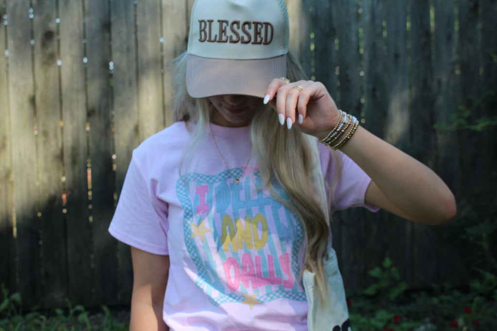 Blessed Two Tone Mesh Snapback Hat