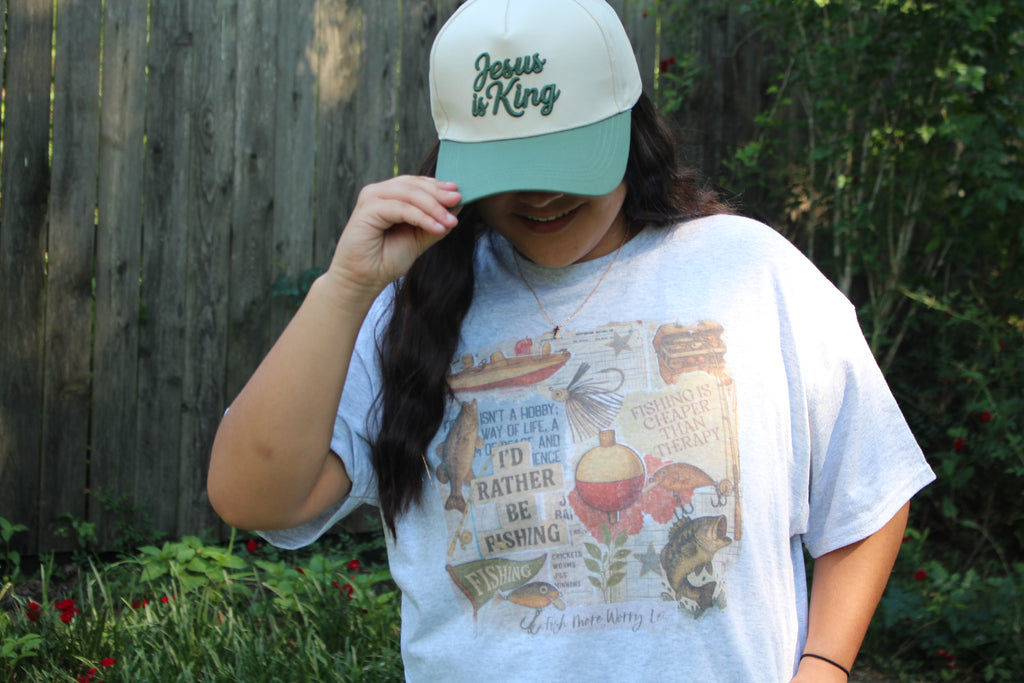 I’d rather be fishing tshirt
