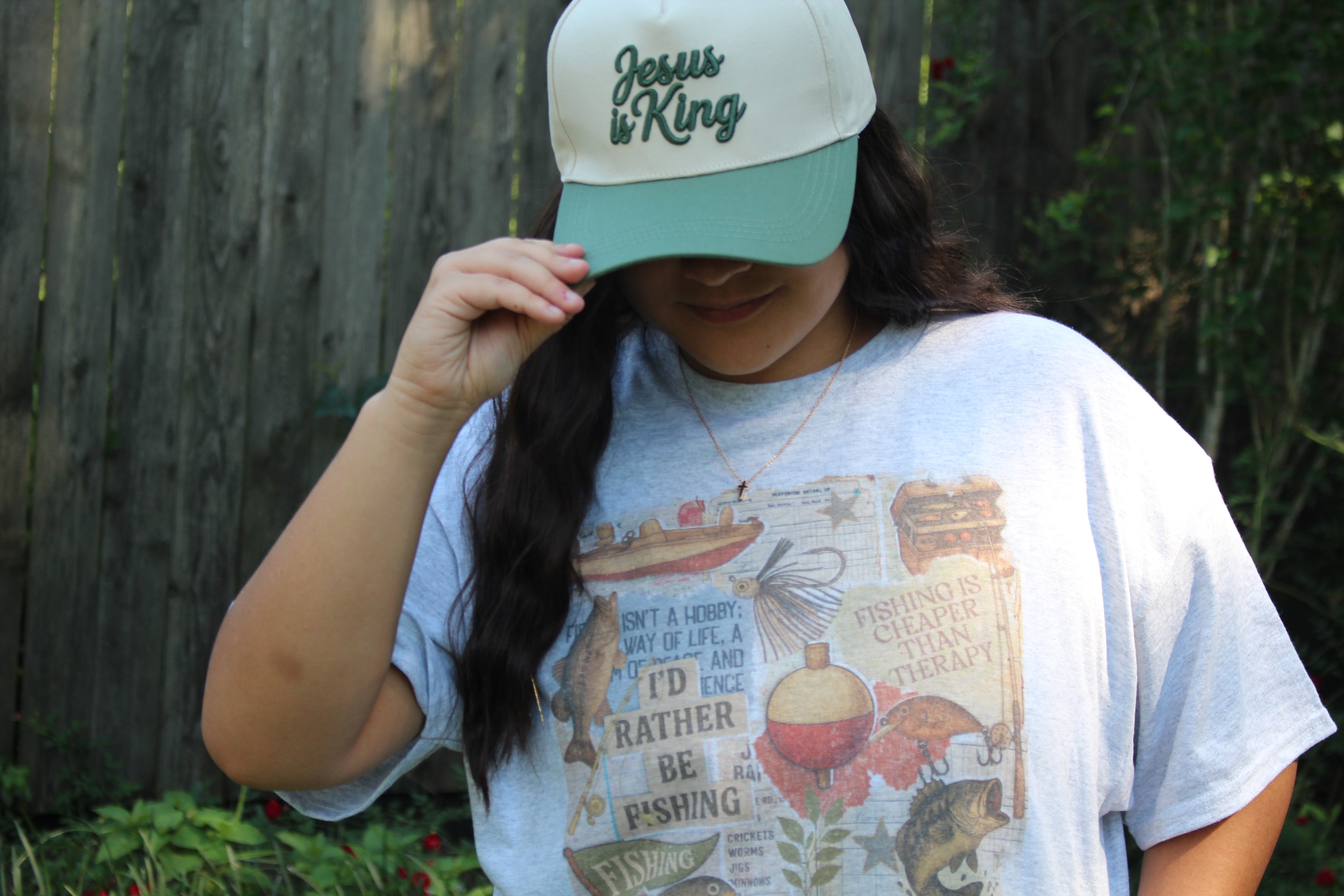 Jesus Is King Two Tone Cotton Hat
